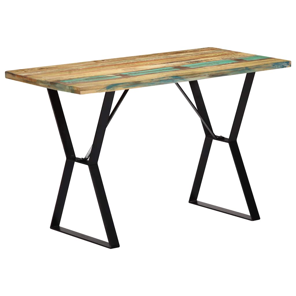 Blagovaonski stol od masivnog obnovljenog drva 120 x 60 x 76 cm