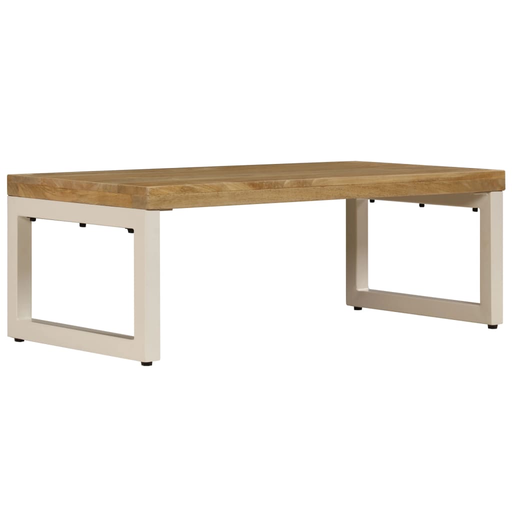 Stolić za kavu 100 x 50 x 35 cm od masivnog drva manga i čelika