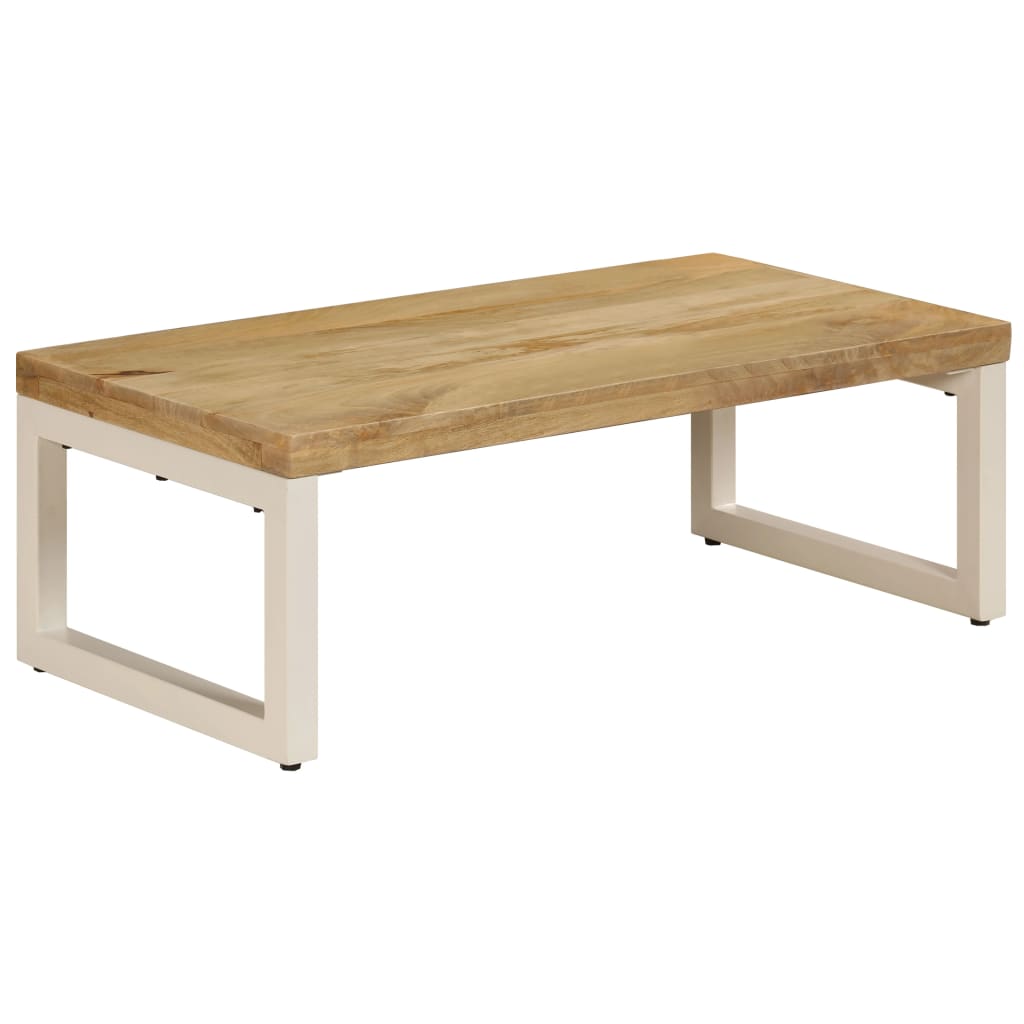 Stolić za kavu 100 x 50 x 35 cm od masivnog drva manga i čelika