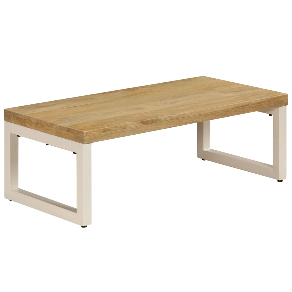 Stolić za kavu 100 x 50 x 35 cm od masivnog drva manga i čelika