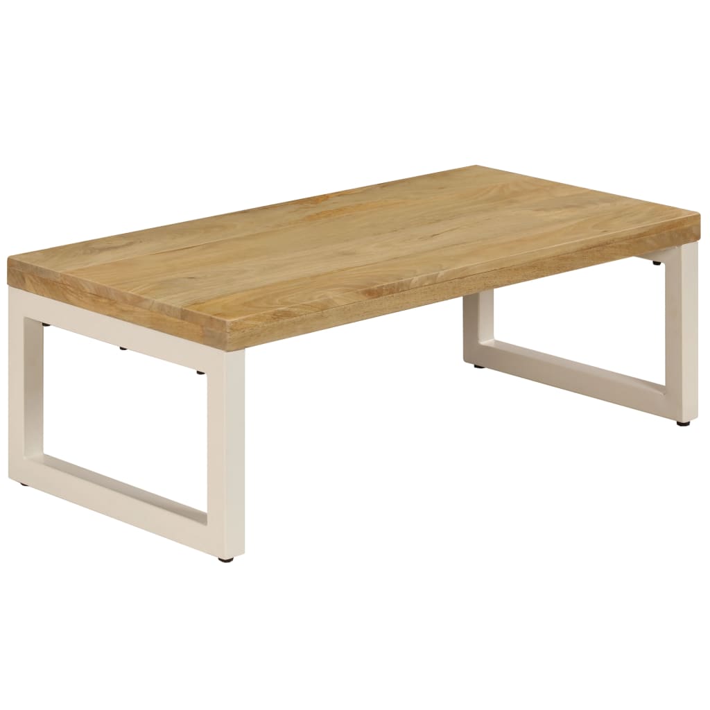 Stolić za kavu 100 x 50 x 35 cm od masivnog drva manga i čelika