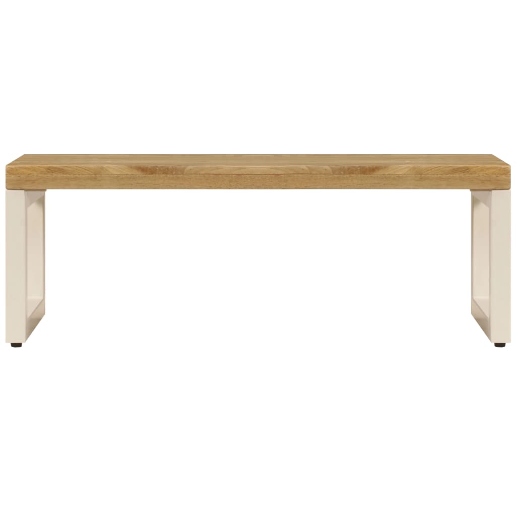 Stolić za kavu 100 x 50 x 35 cm od masivnog drva manga i čelika