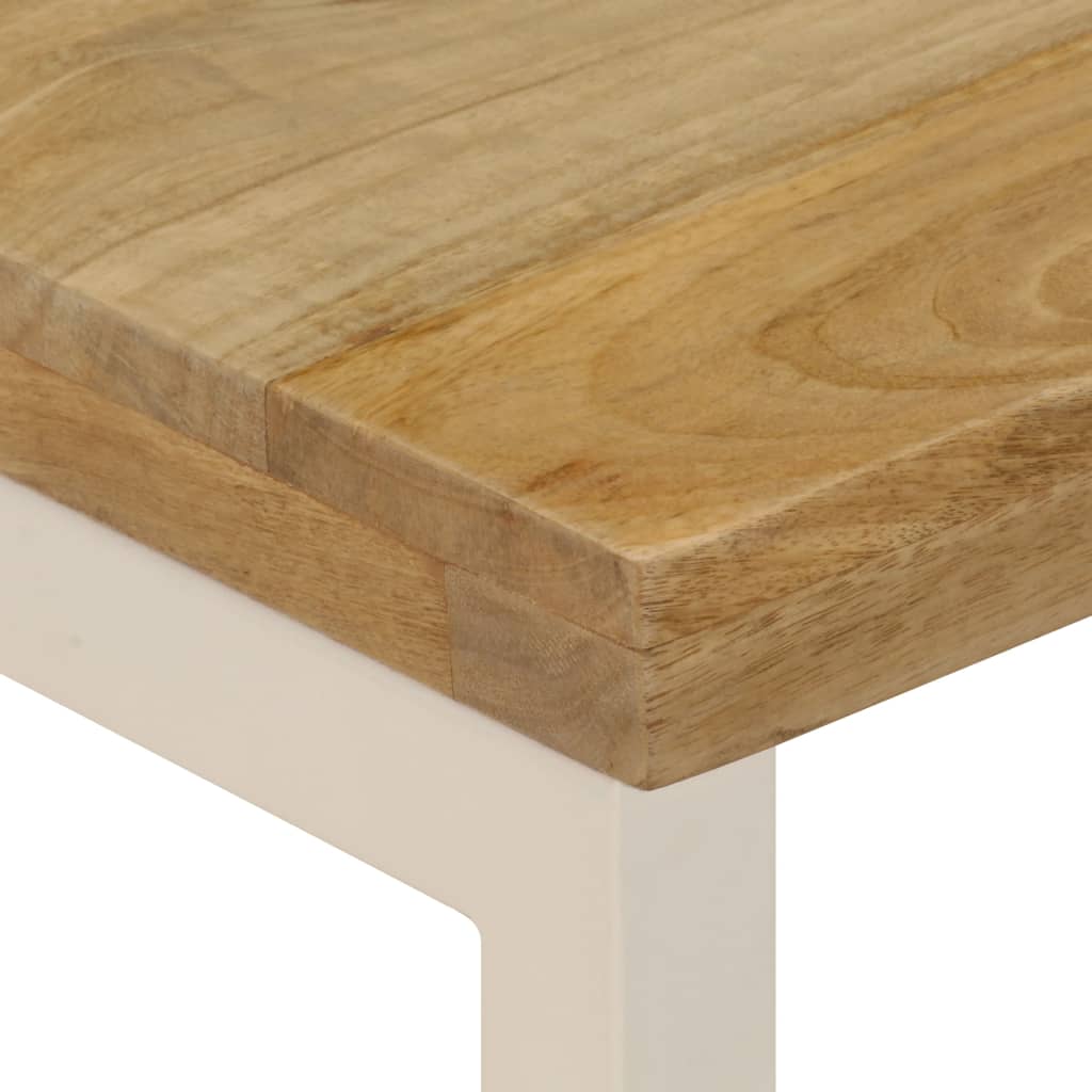 Stolić za kavu 100 x 50 x 35 cm od masivnog drva manga i čelika