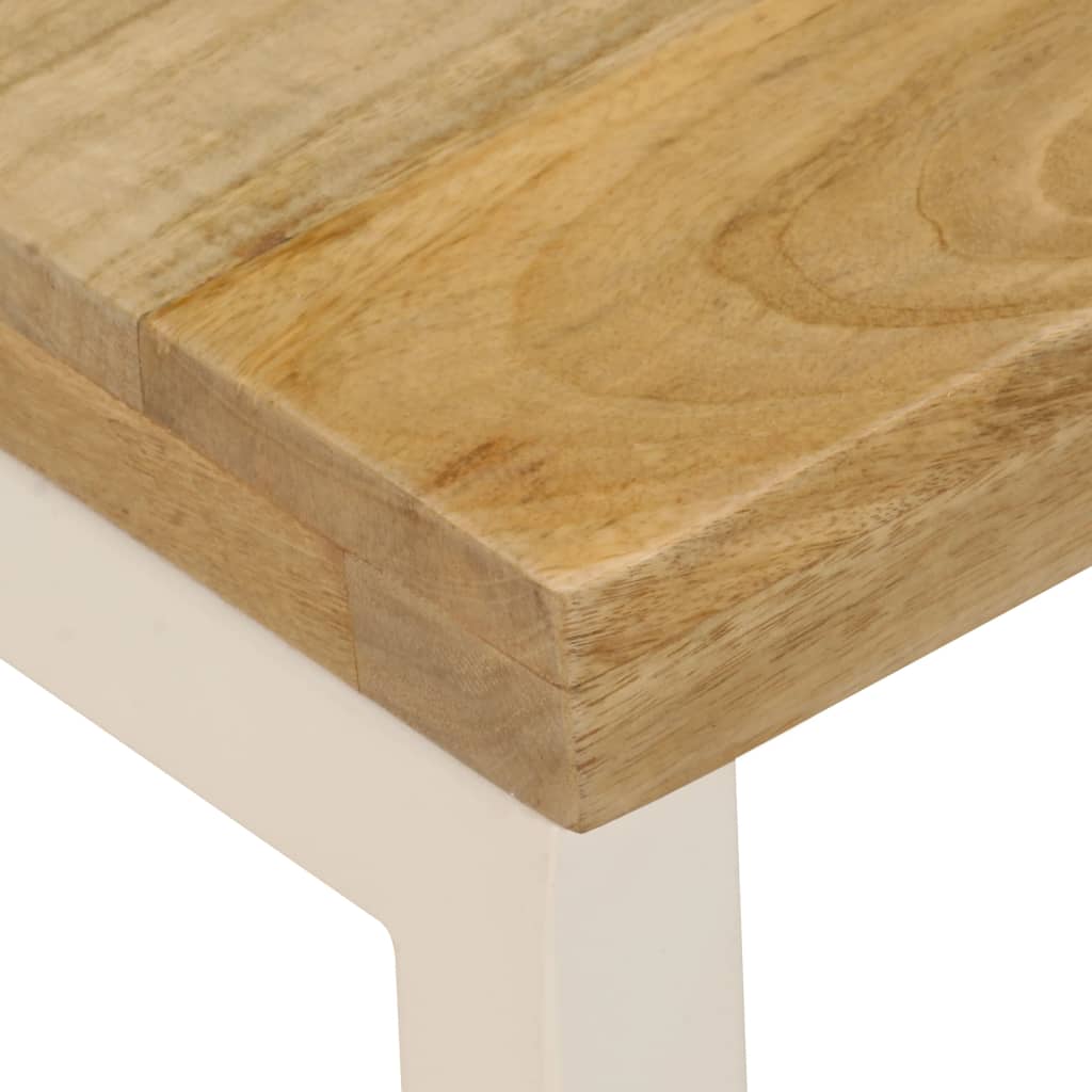 Stolić za kavu 100 x 50 x 35 cm od masivnog drva manga i čelika