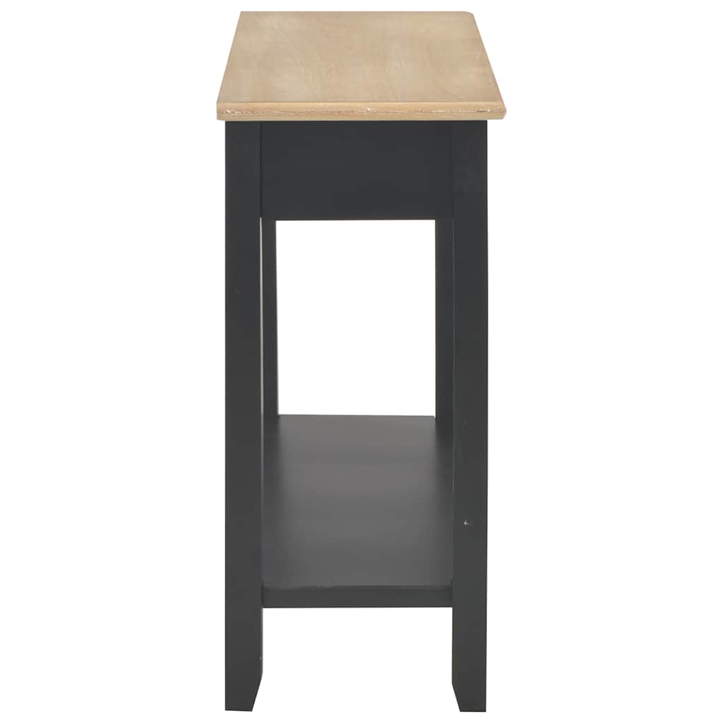Konzolni stol crni 110 x 35 x 80 cm drveni