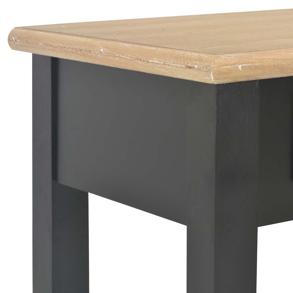 Konzolni stol crni 110 x 35 x 80 cm drveni