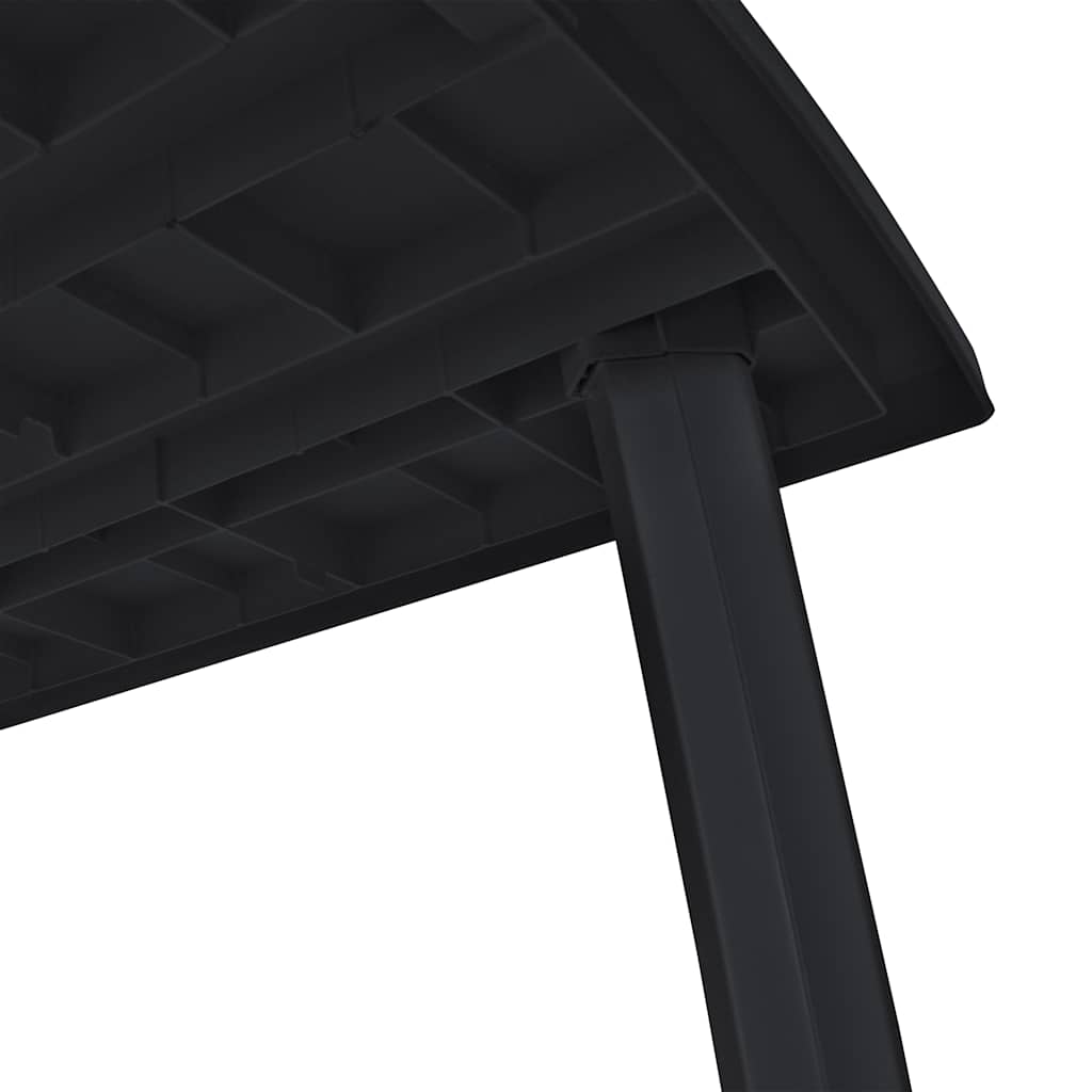 Vrtni stol antracit boje 216 x 90 x 72 cm plastični