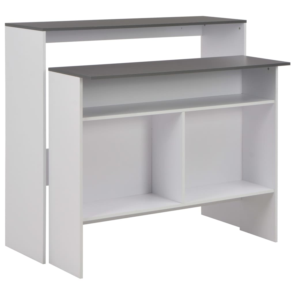 Barski stol s 2 stolne ploče 130x40x120 cm
