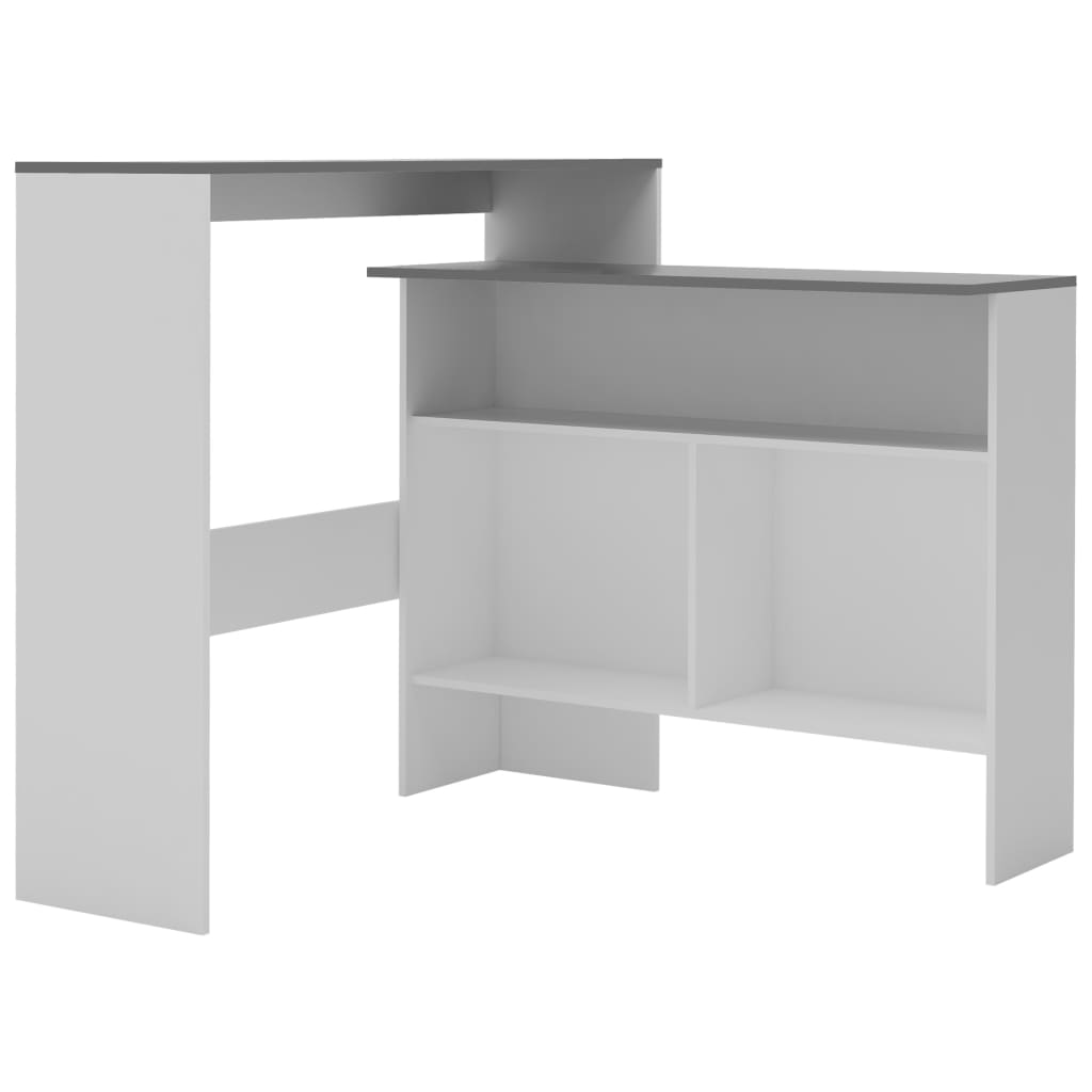Barski stol s 2 stolne ploče 130x40x120 cm