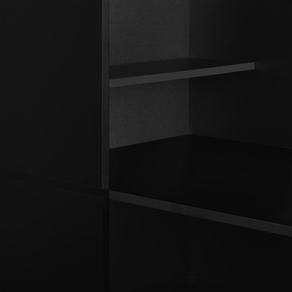 Barski stol s ormarićem crni 115 x 59 x 200 cm