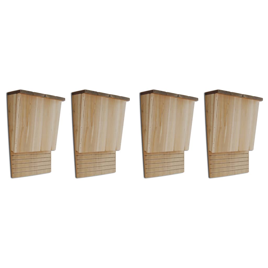 Kućice za šišmiše 4 kom 22 x 12 x 34 cm drvene