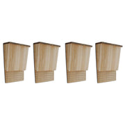 Kućice za šišmiše 4 kom 22 x 12 x 34 cm drvene