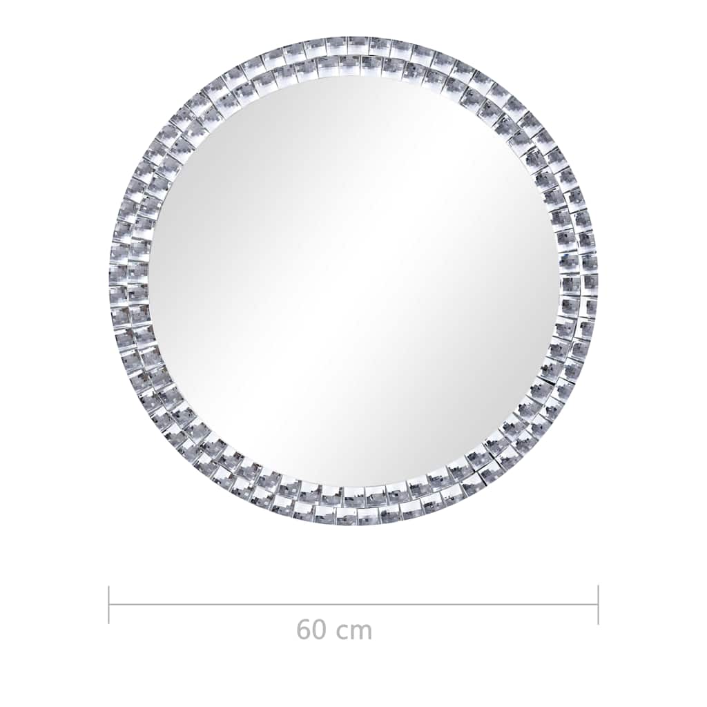 Zidno ogledalo od kaljenog stakla 60 cm