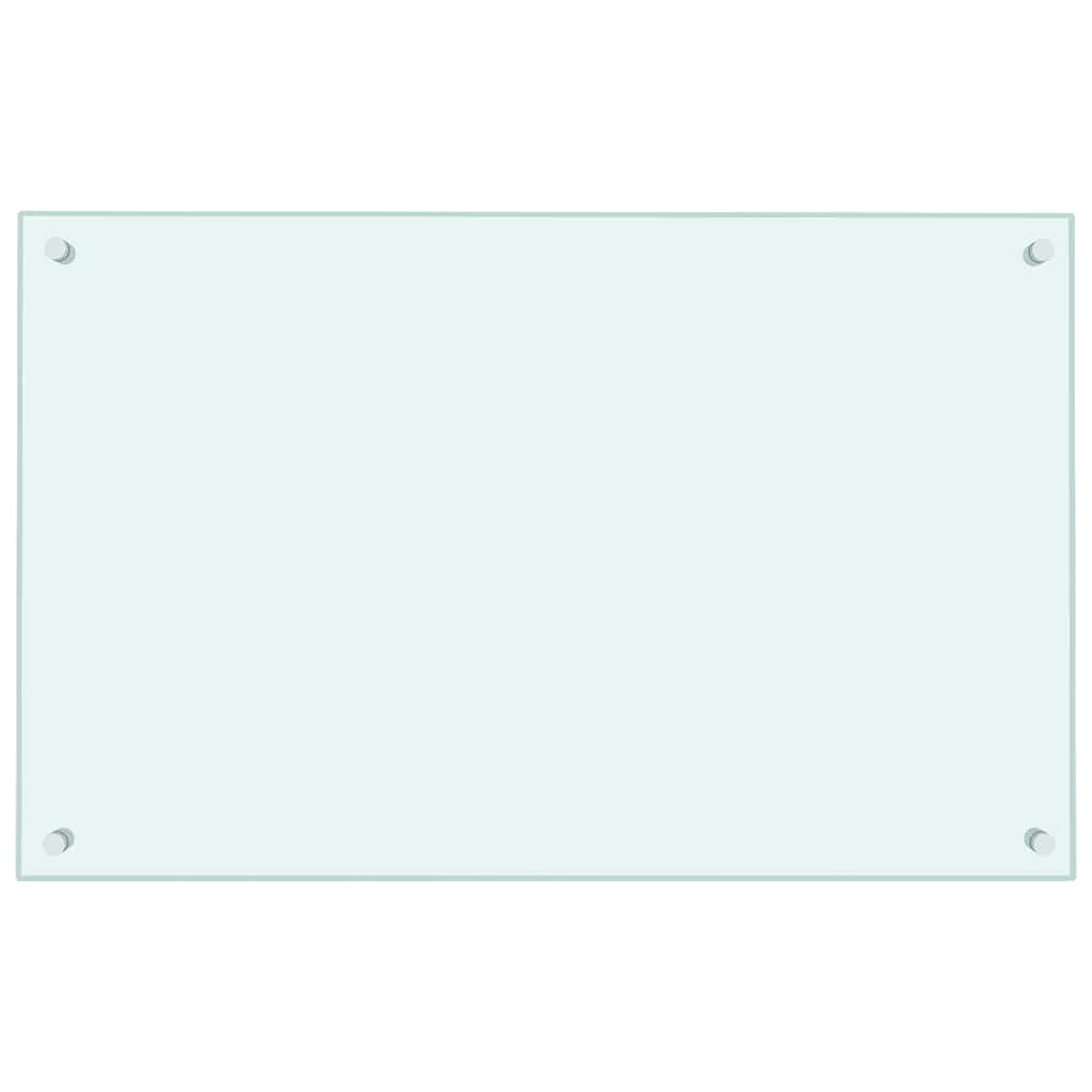 Kuhinjska zaštita od prskanja mliječna 80 x 50 cm kaljeno staklo