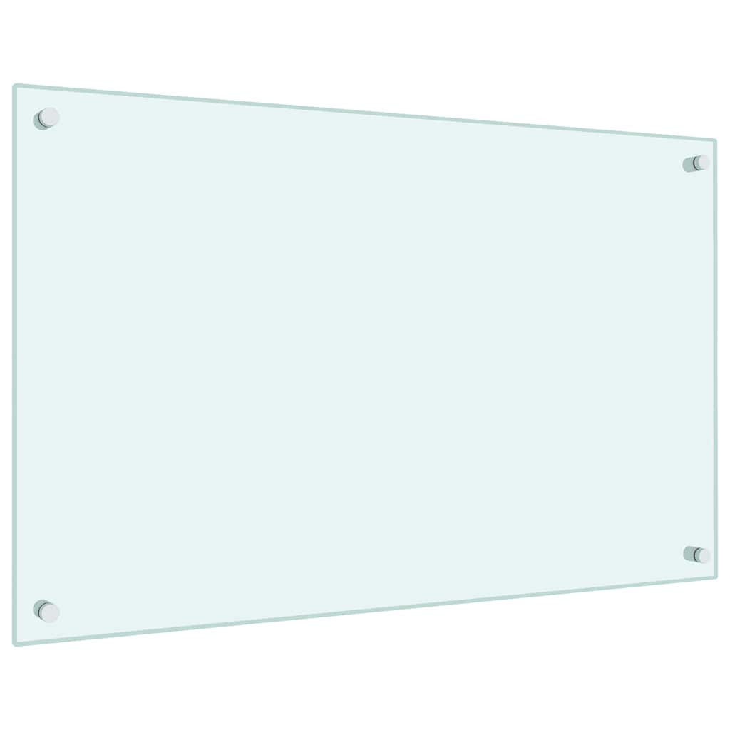 Kuhinjska zaštita od prskanja mliječna 80 x 50 cm kaljeno staklo