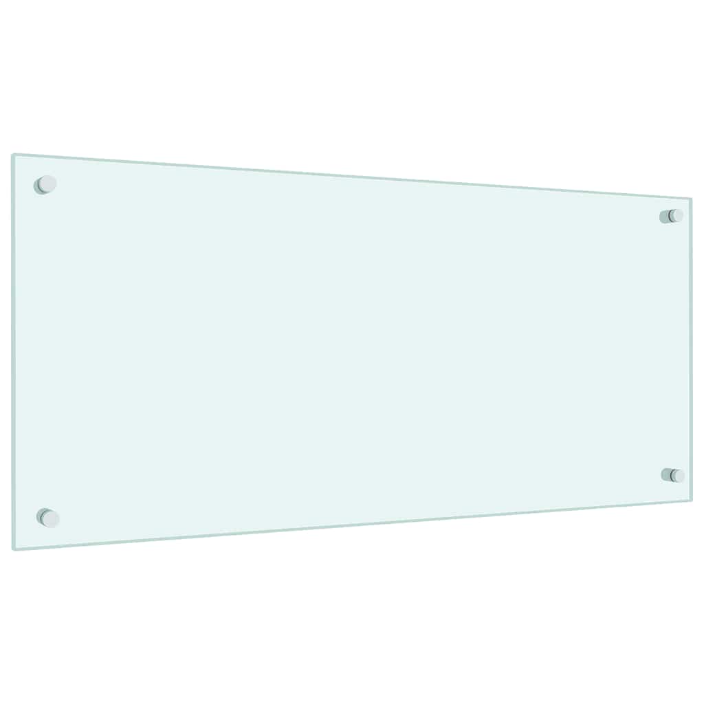 Kuhinjska zaštita od prskanja mliječna 90 x 40 cm kaljeno staklo
