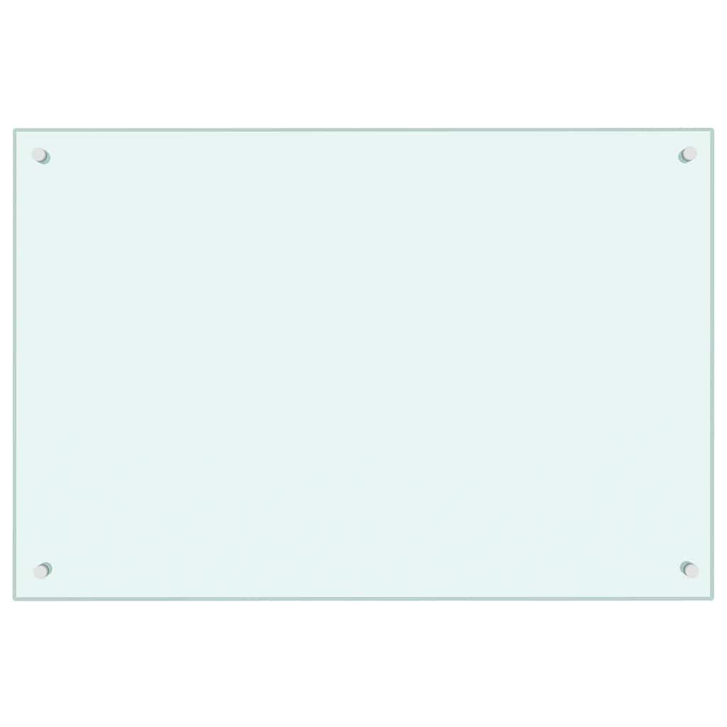 Kuhinjska zaštita od prskanja mliječna 90 x 60 cm kaljeno staklo