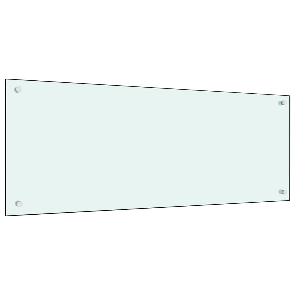 Kuhinjska zaštita od prskanja mliječna 100 x 40 cm kaljeno staklo