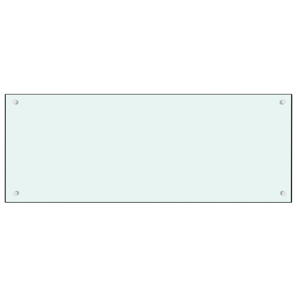 Kuhinjska zaštita od prskanja mliječna 100 x 40 cm kaljeno staklo