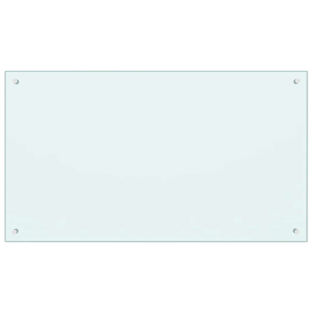 Kuhinjska zaštita od prskanja mliječna 100 x 60 cm kaljeno staklo