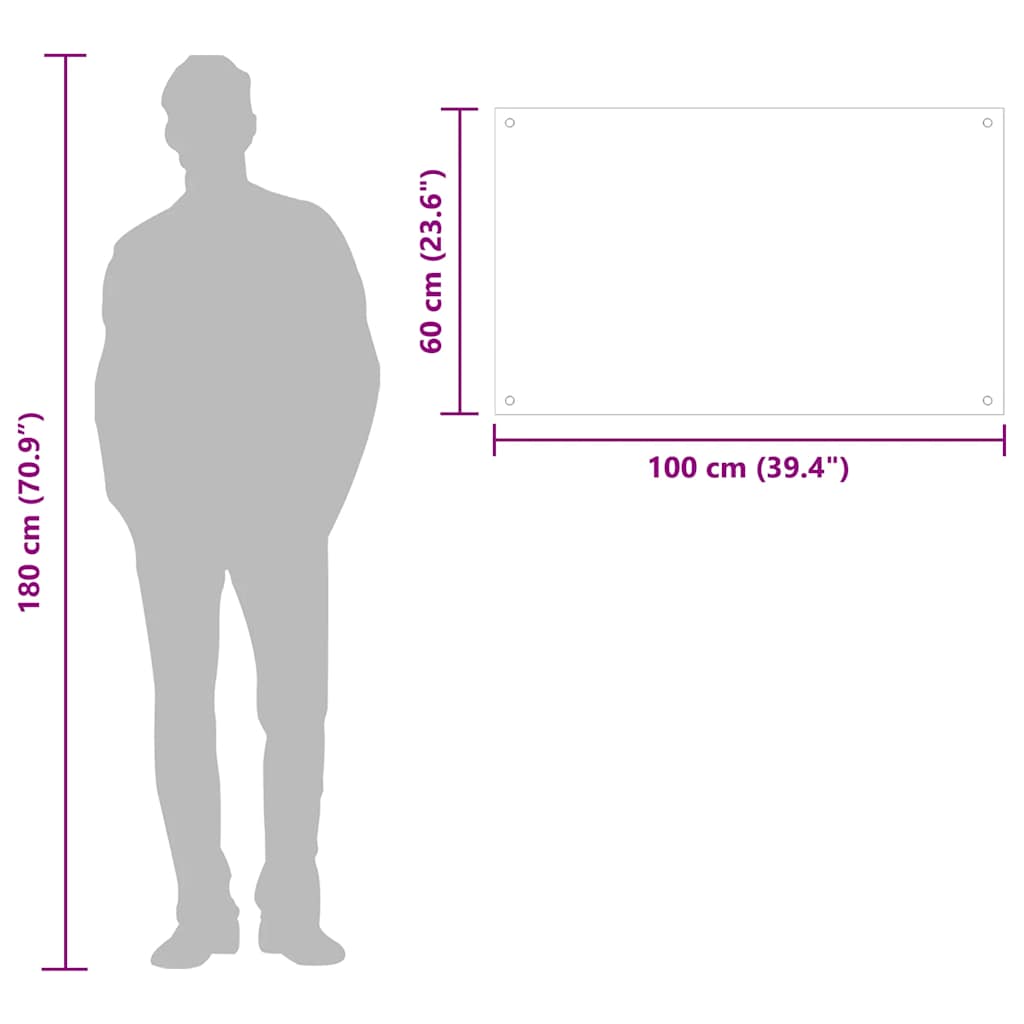 Kuhinjska zaštita od prskanja mliječna 100 x 60 cm kaljeno staklo