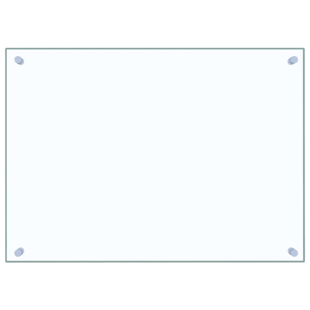 Kuhinjska zaštita od prskanja prozirna 70x50 cm kaljeno staklo