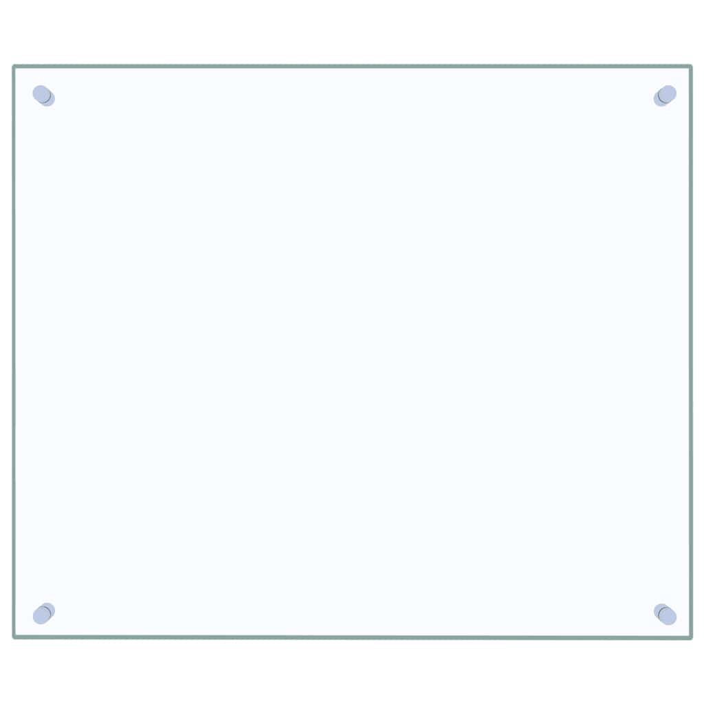 Kuhinjska zaštita od prskanja prozirna 70x60 cm kaljeno staklo
