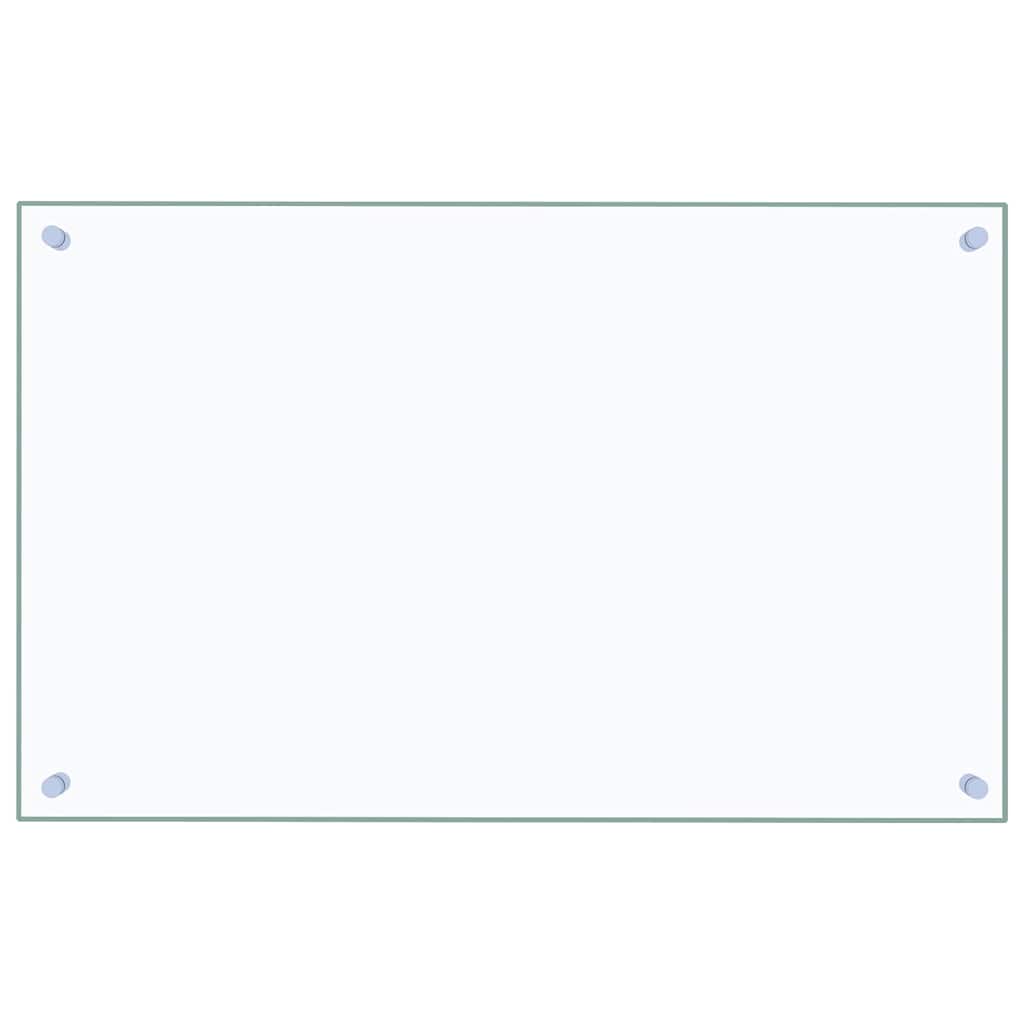 Kuhinjska zaštita od prskanja prozirna 80x50 cm kaljeno staklo