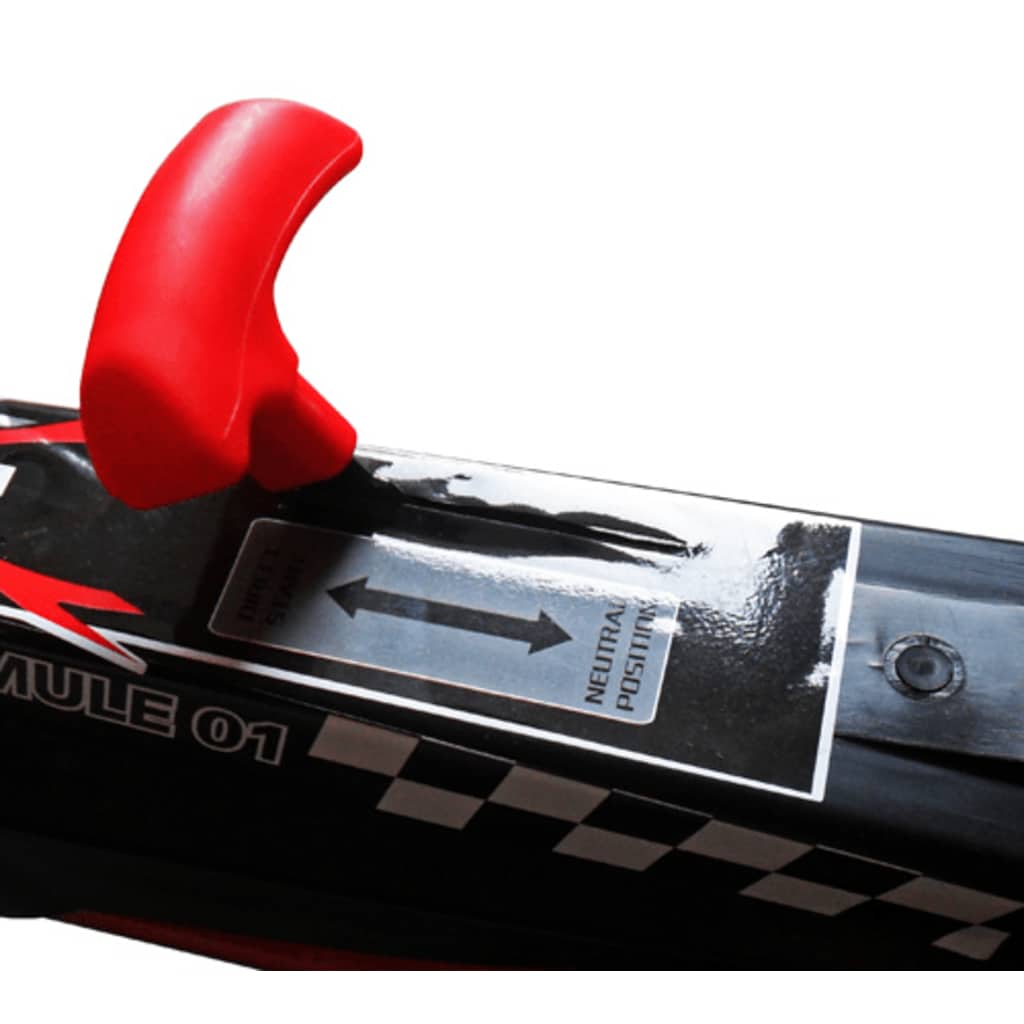 Crveni Go kart s podesivim sjedalom pedalama