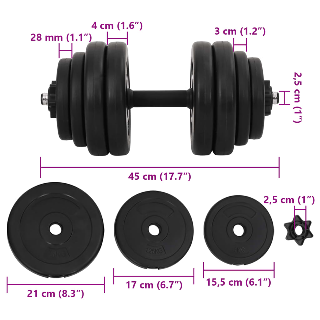 Utezi 2 x 15 kg