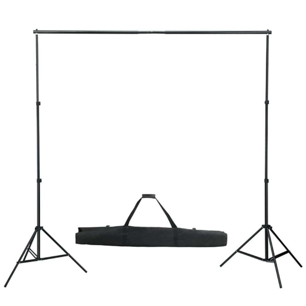 Fotografski pozadinski sustav s potporom 600 x 300 cm crni