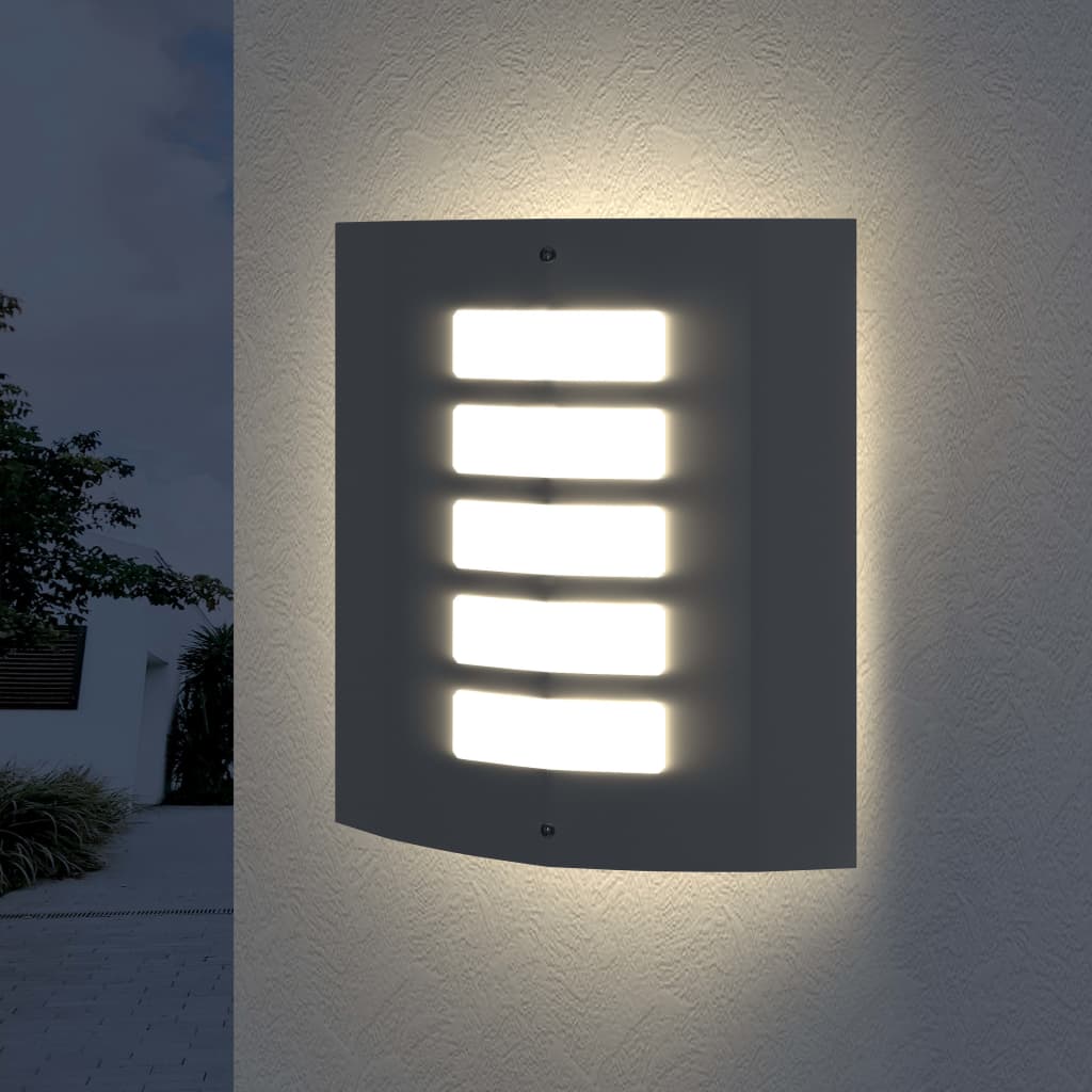 Dvije vodootporne zidne lampe od nehrđajućeg čelika 60 W