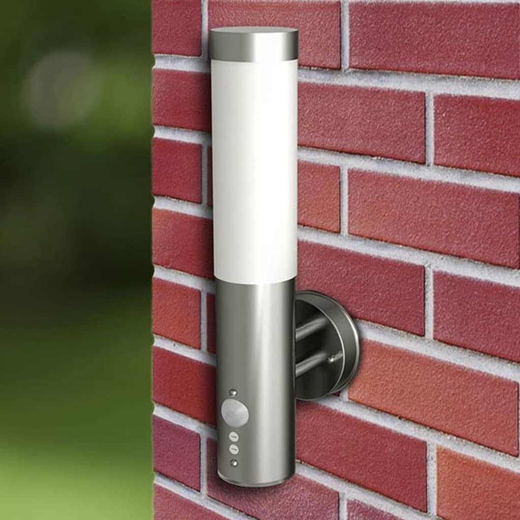 Vanjske zidne lampe 2 kom s detektorom pokreta, nehrđajući čelik