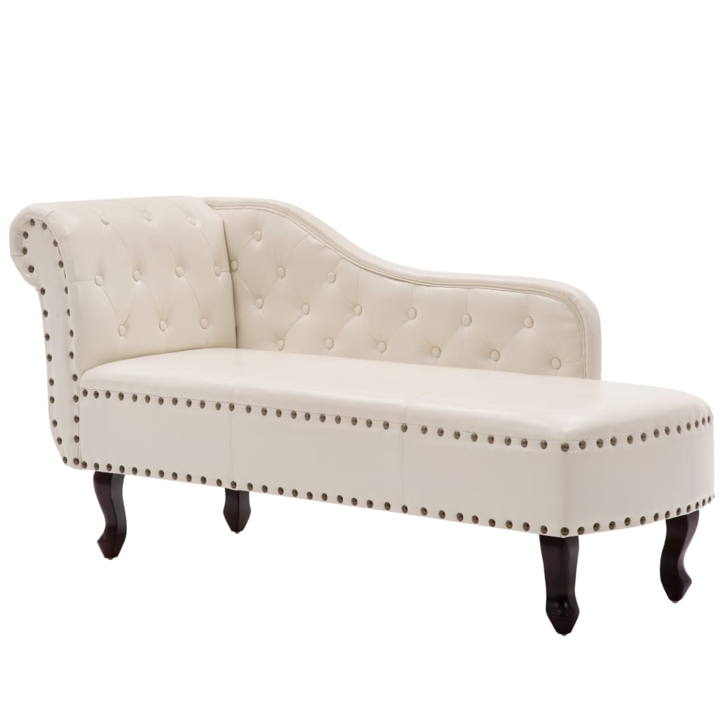 Rimska Sofa Umjetna Koža Krem Bijela