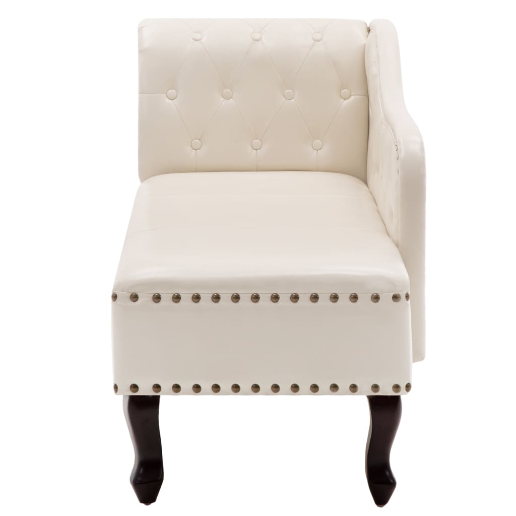 Rimska Sofa Umjetna Koža Krem Bijela