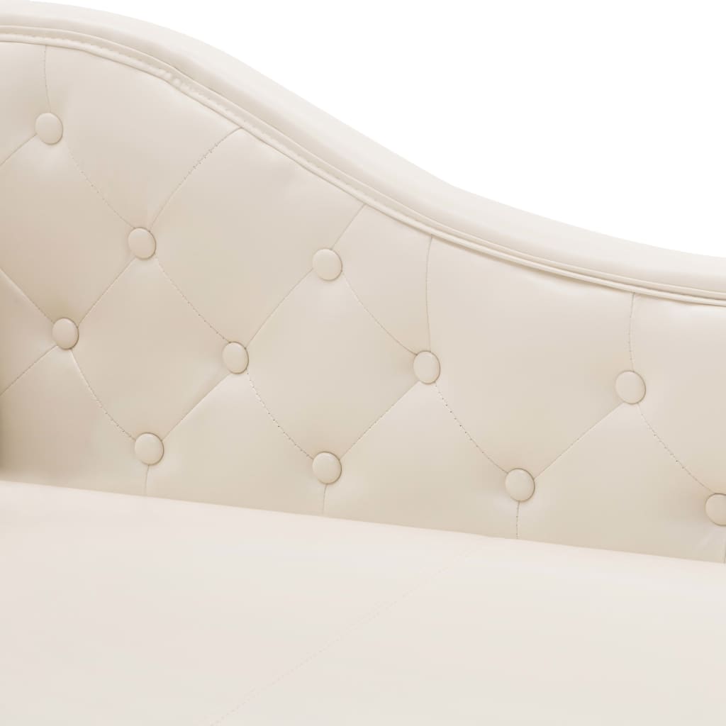 Rimska Sofa Umjetna Koža Krem Bijela