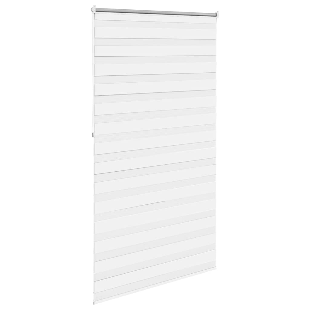 Zebra zavjesa 120,9 x 230 cm Širina tkanine 116,7 cm bijela