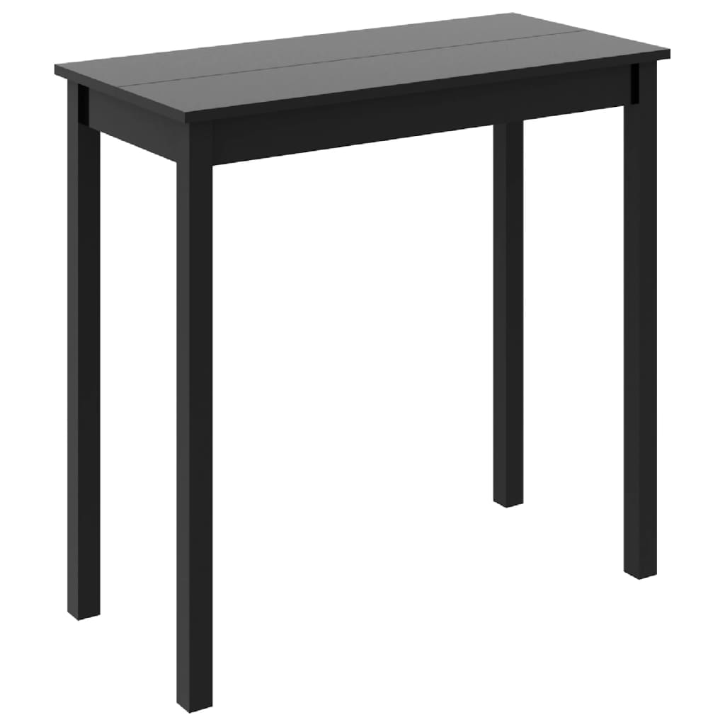 Barski stol MDF crni 115 x 55 x 107 cm