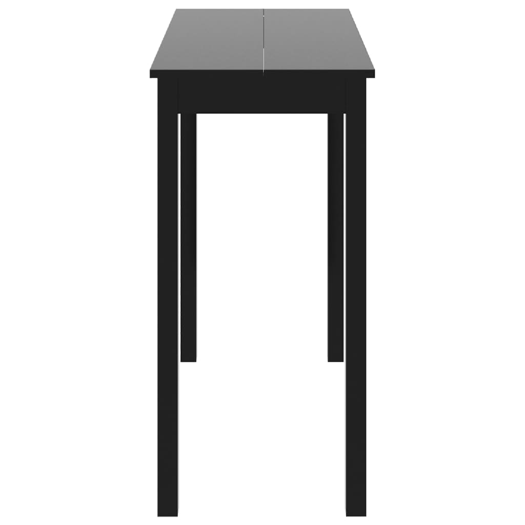 Barski stol MDF crni 115 x 55 x 107 cm