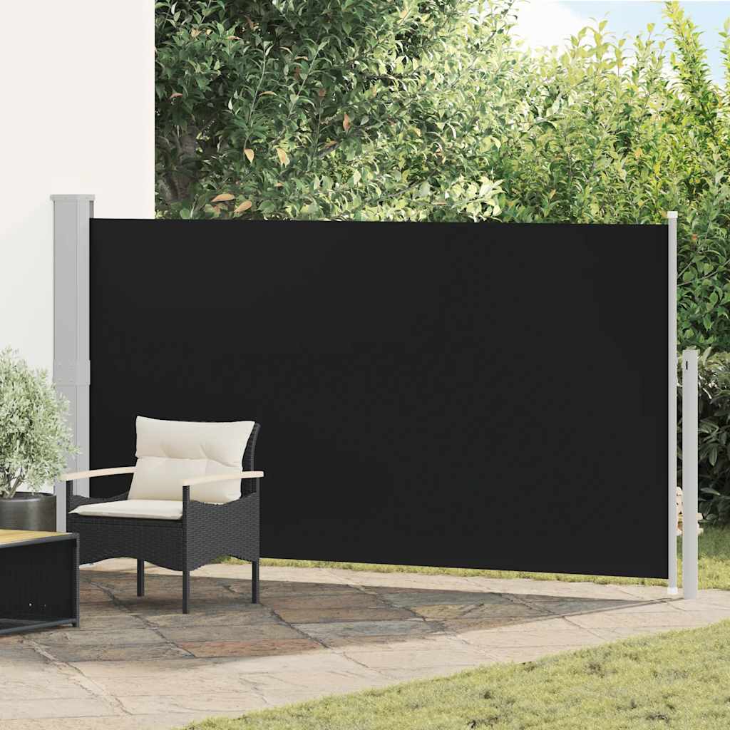 Bočna tenda za dvorište/terasu 160 x 300 cm crna