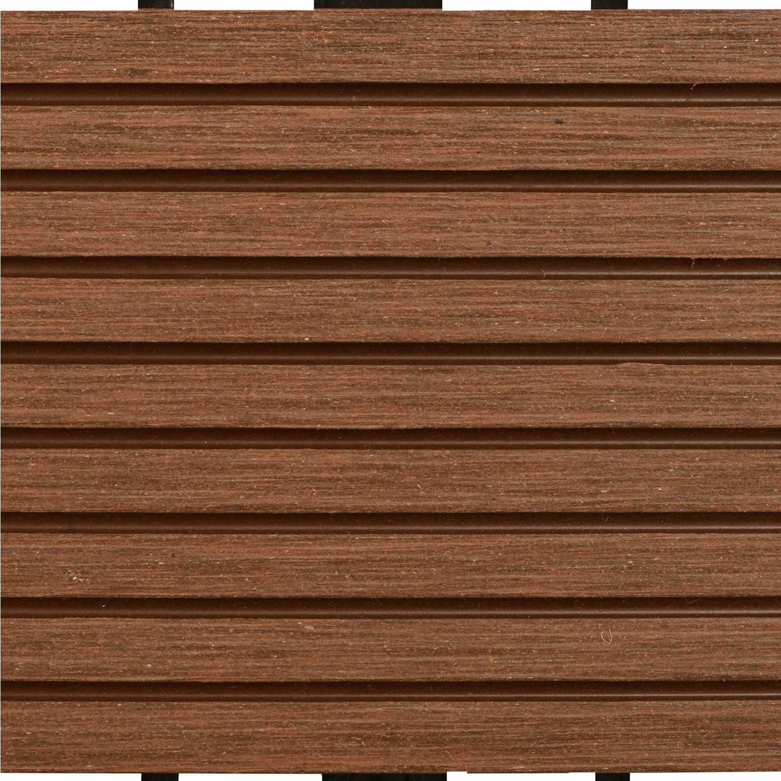 Pločice za decking 11 pcs Smeđa 30 x 30 cm Drvoplastična smjesa