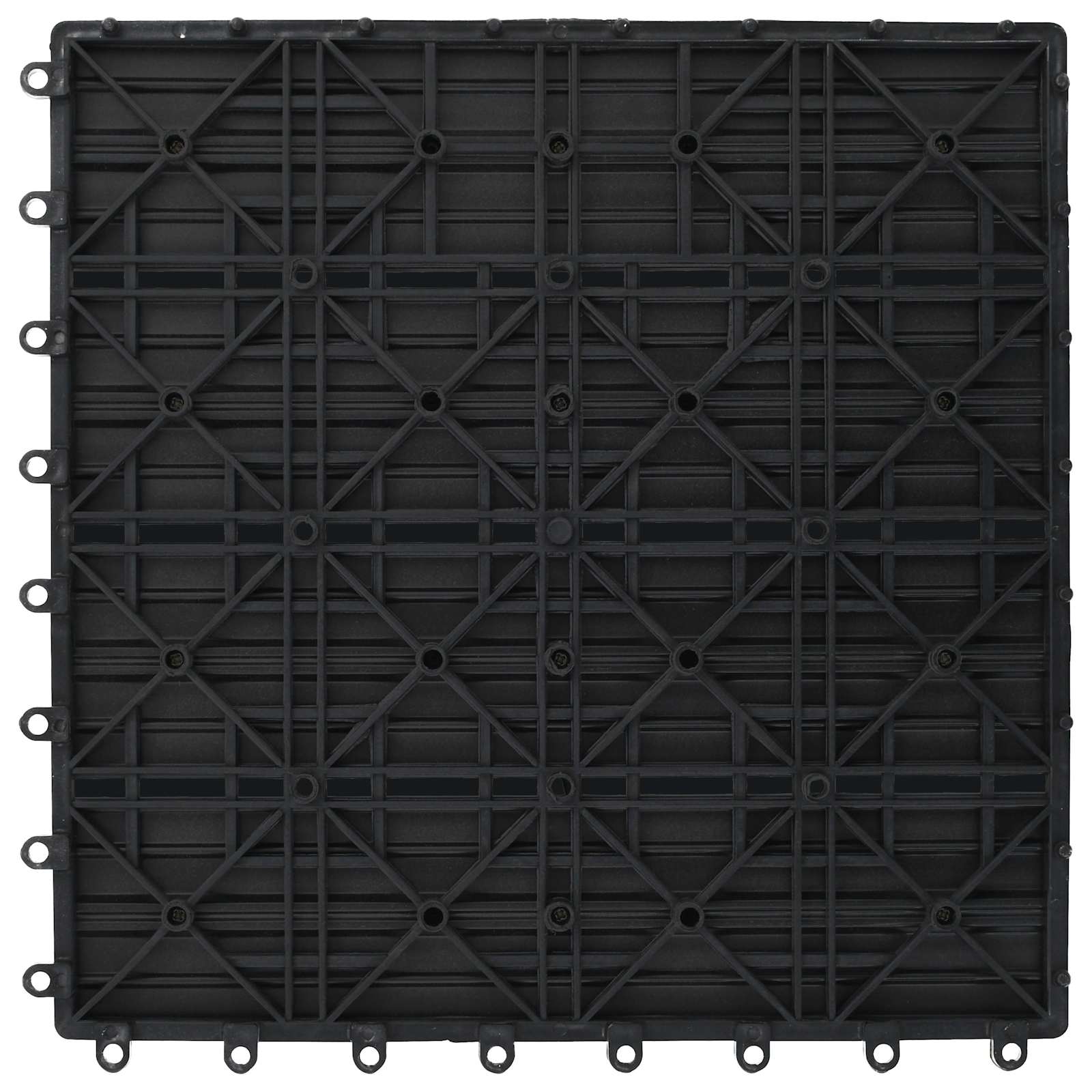 Pločice za decking 11 pcs Siva 30 x 30 cm Drvoplastična smjesa