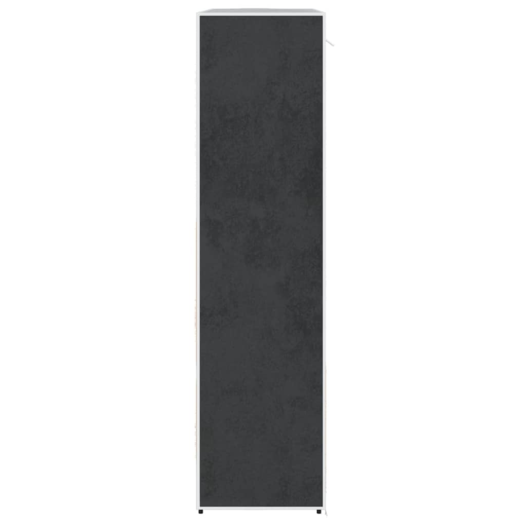 Ormar od Tkanine s Pregradama i Šipkama 45 x 150 x 176 cm Crni