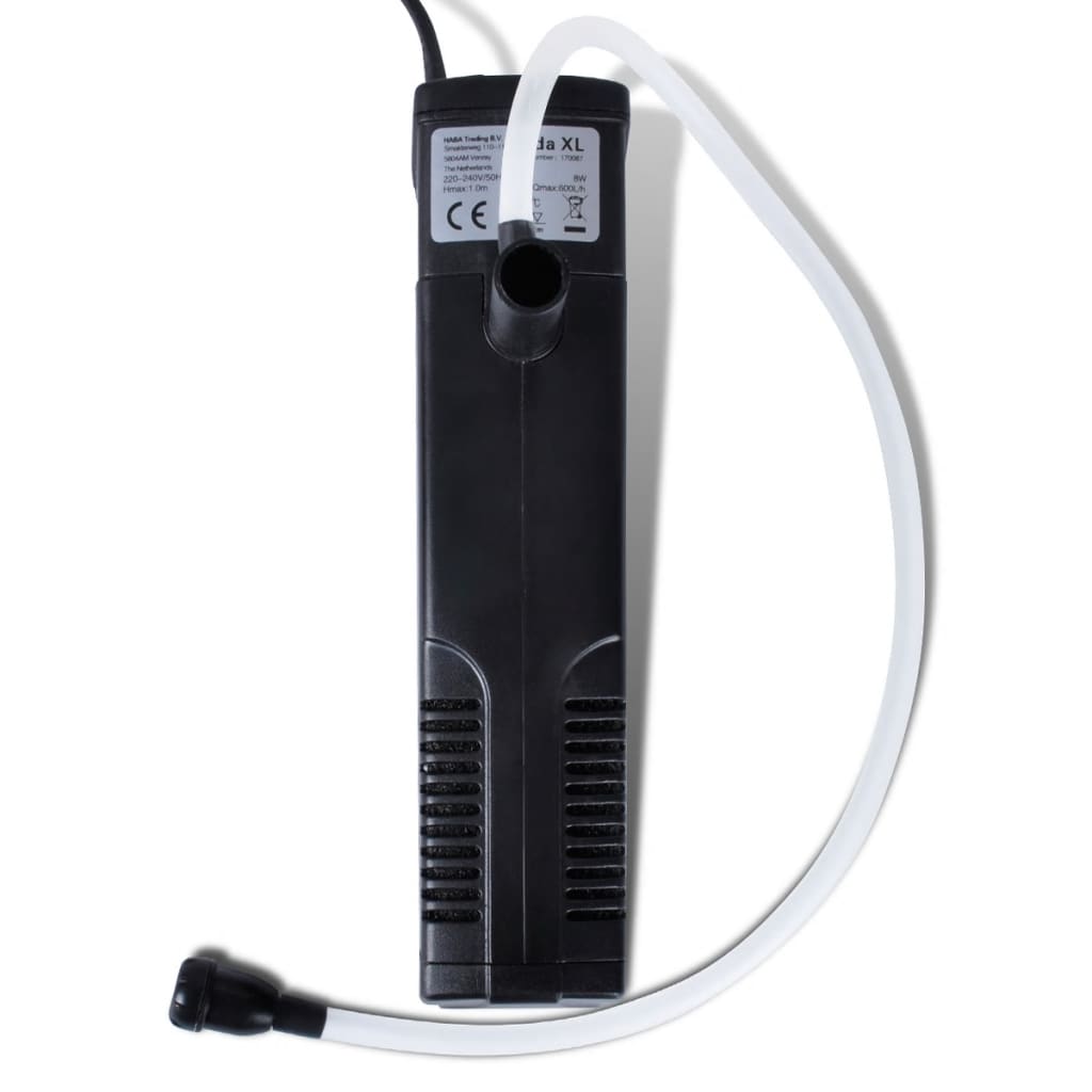 Filter pumpa za akvarij, s aktivnim ugljenom, 600 L/h