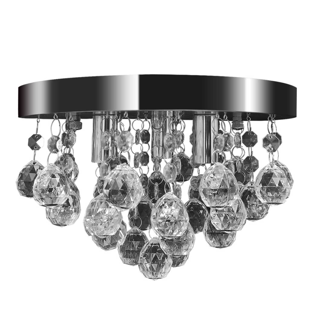 Viseća Lampa s Kristalima od Kroma