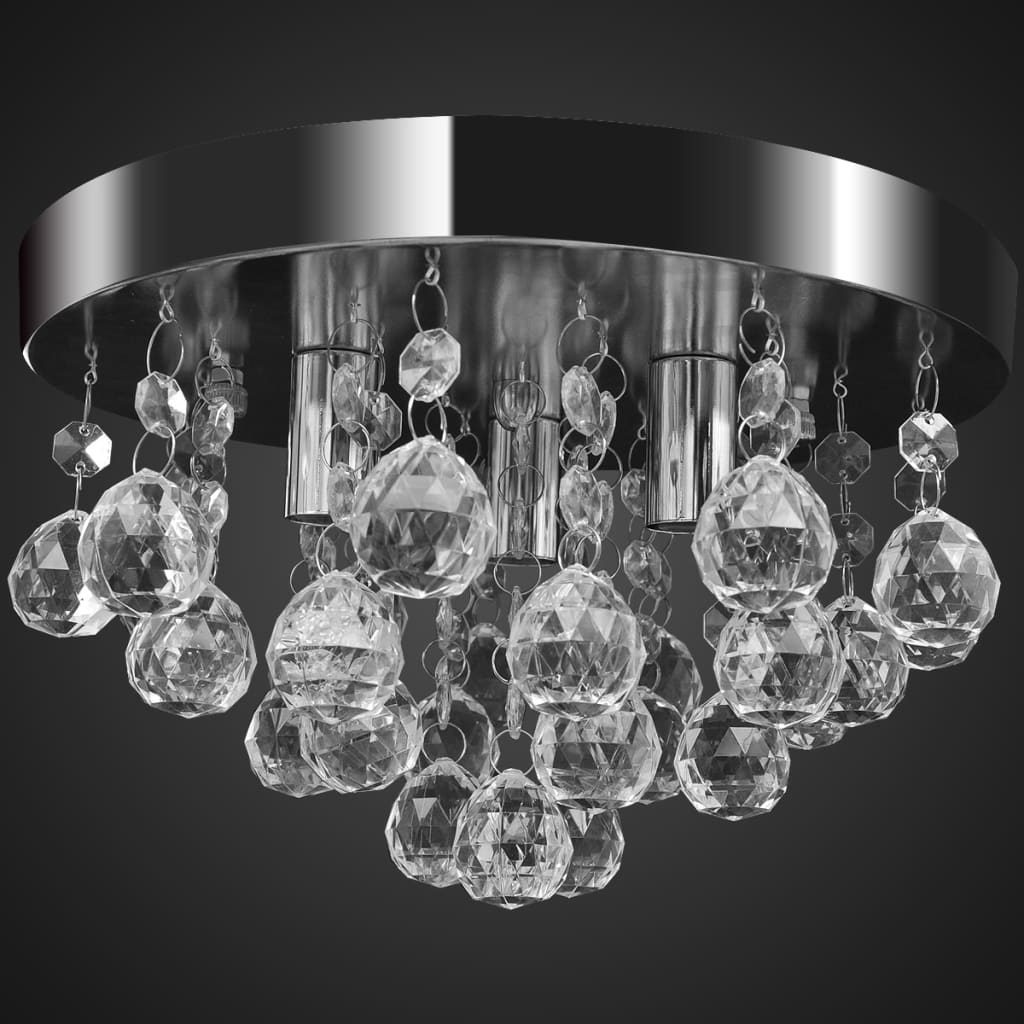 Viseća Lampa s Kristalima od Kroma