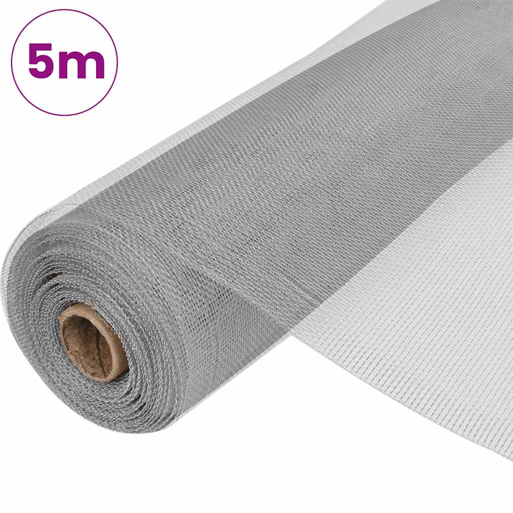 Mrežasti zaslon od aluminija 100 x 500 cm srebrni