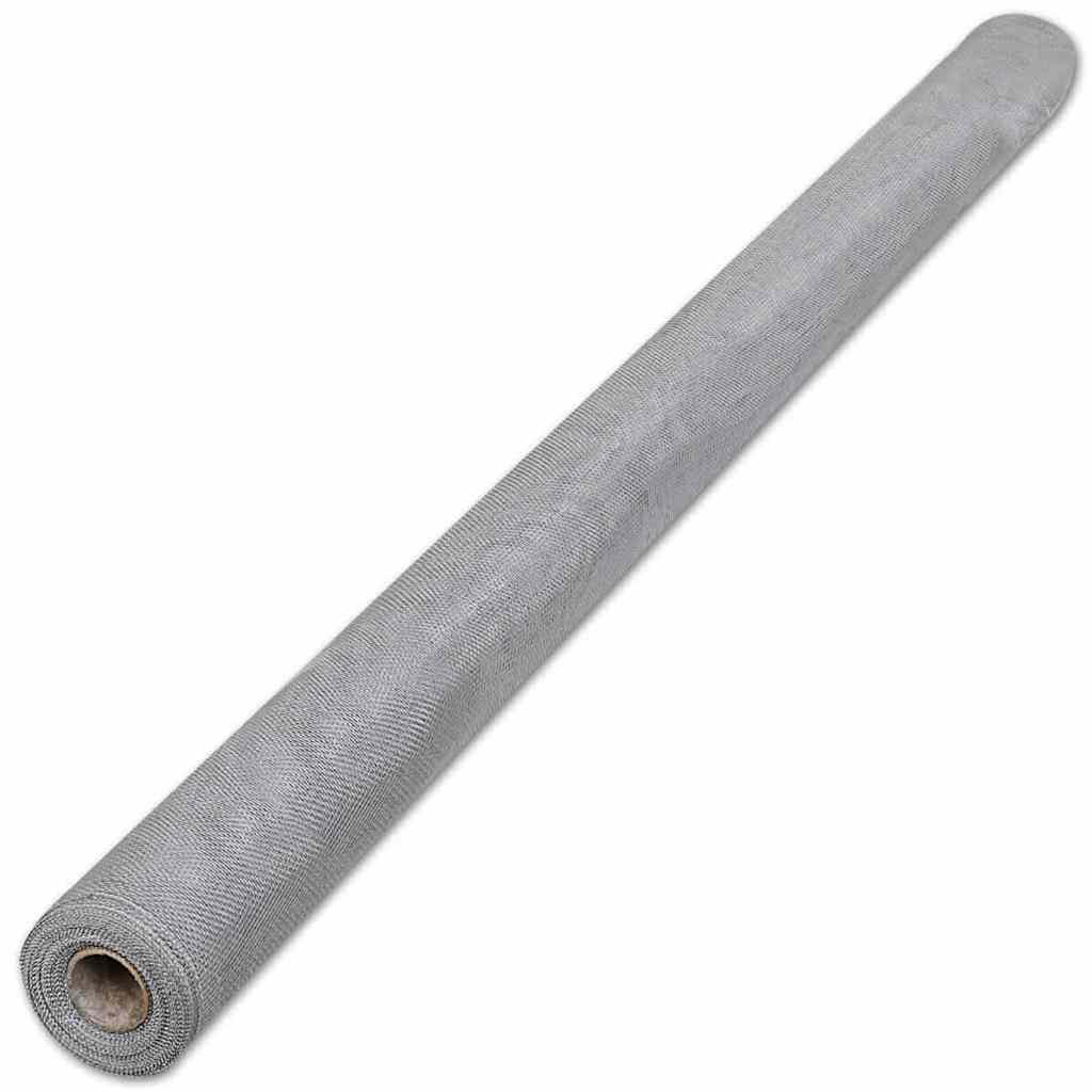 Mreža od aluminija 100 x 1000 cm srebrna