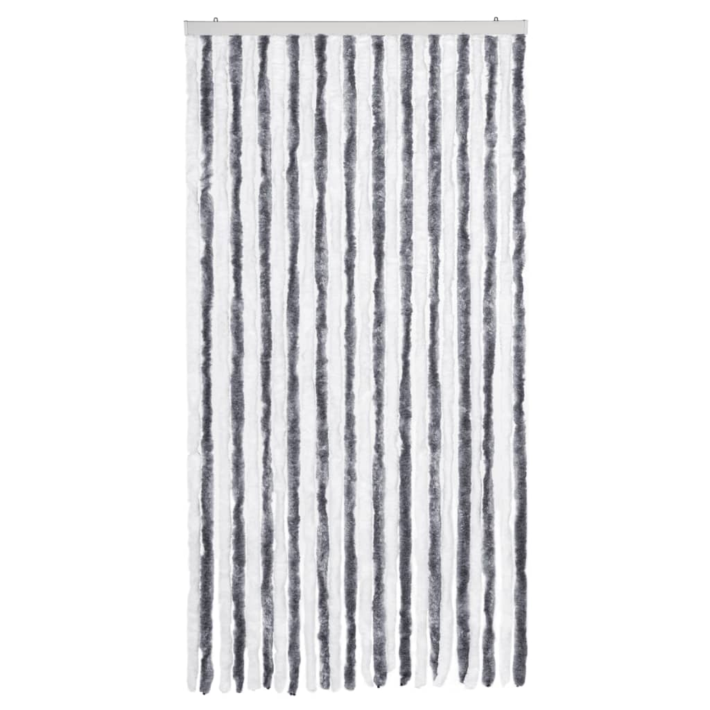 Zastor protiv insekata sivo-bijeli 100 x 220 cm šenil