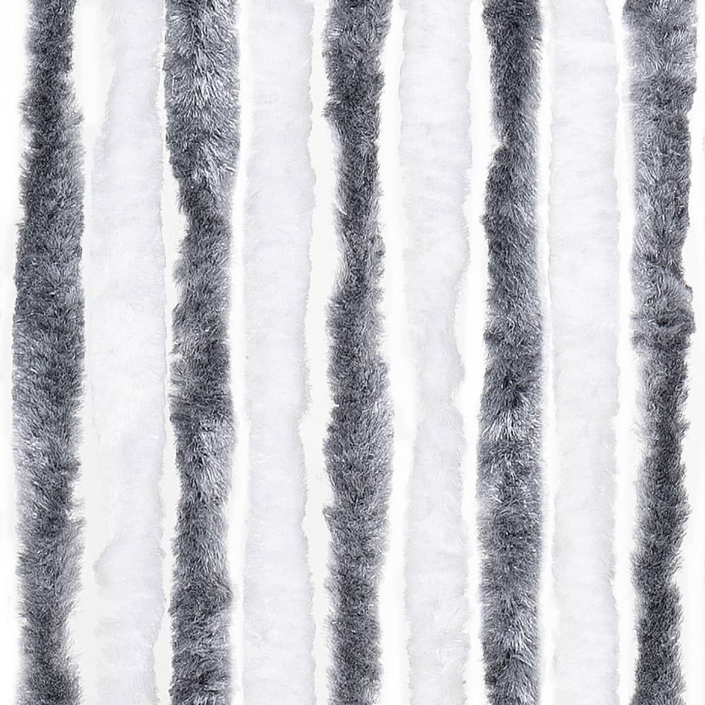 Zastor protiv insekata sivo-bijeli 100 x 220 cm šenil